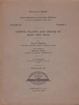 Useful Plants and Drugs of Iran and Iraq