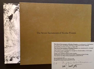 Item #9229 The Seven Sacraments of Nicolas Poussin. Neil Bartlett, Robin Whitmore