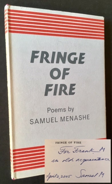 Item #9367 Fringe of Fire. Samuel Menashe.