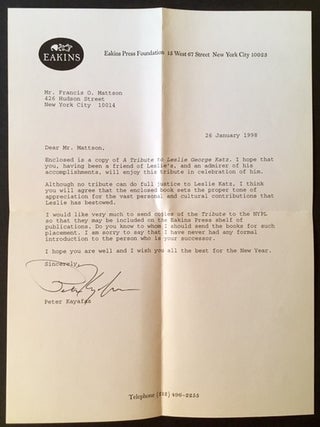 A Tribute to Leslie George Katz