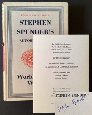 Item #9515 World Within World: The Autobiography of Stephen Spender. Stephen Spender